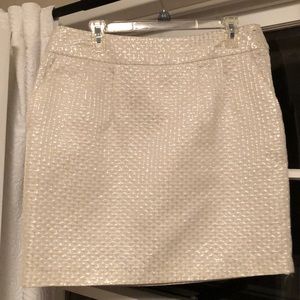 White and silver skirt
